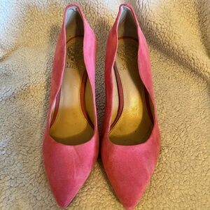 Vince Camuto Barbie Pink Suede Heels